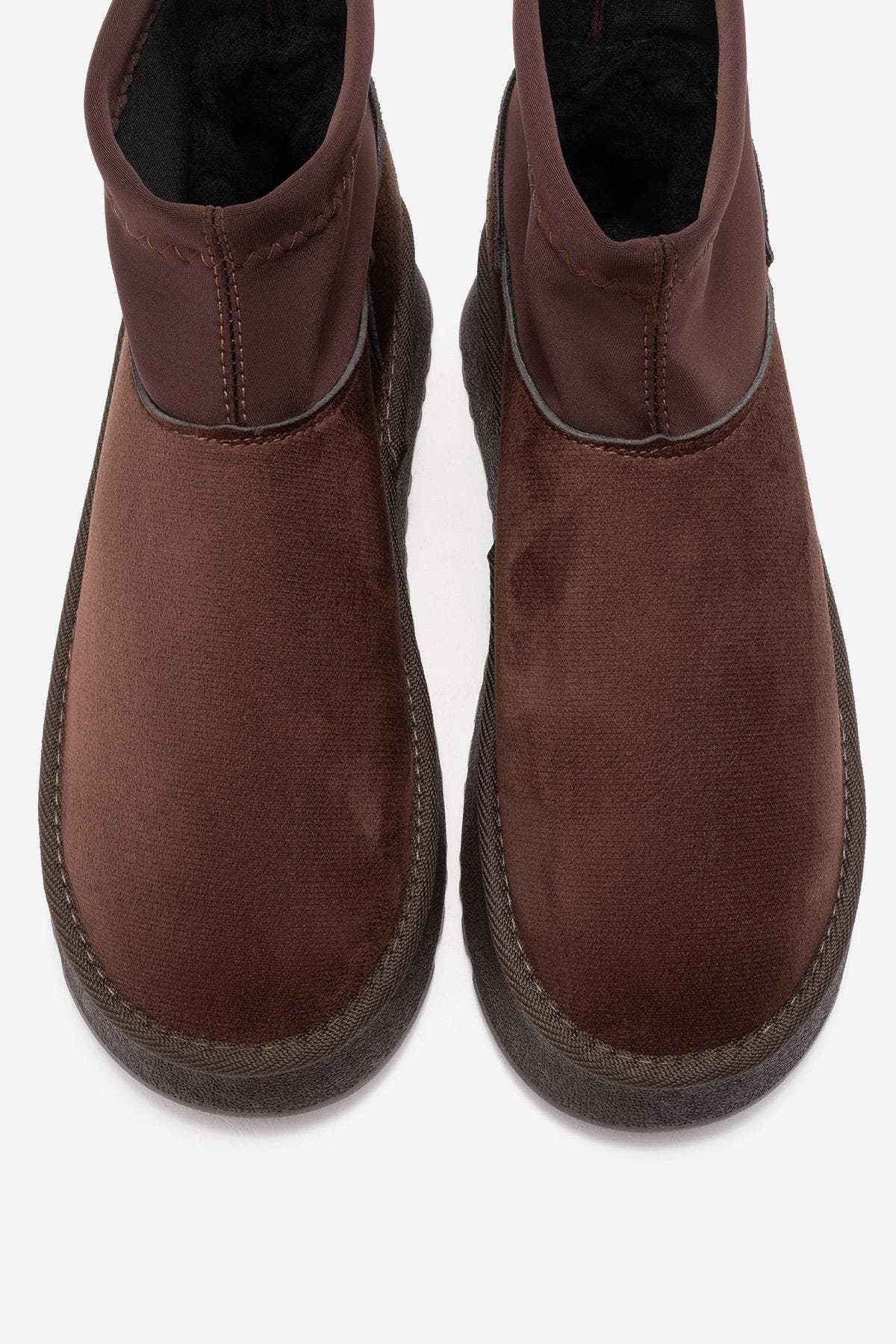 Prologue Shoes Ovar Platform Boot, Alternate, color, Brown Suede