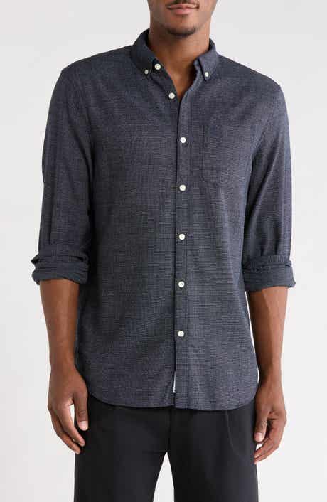 Textured Chambray Button-Down Shirt