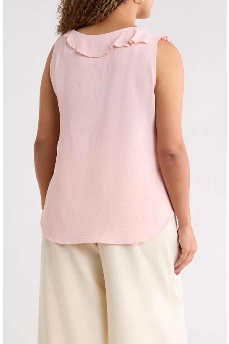 Ruffle Front Sleeveless Top, Alternate, color, PINK