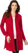 Roaman's Waffle Mega Length Zip Hoodie