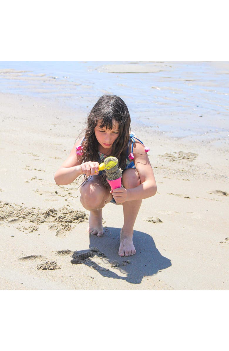 SPIELSTABIL Ice Cream Duo Toddler Beach Ice Cream Toy Sand Toys with 4 Cones & Scooper, Ideal Toddler Outdoor Toys from 18 months+ Made in Germany, Alternate, color, Multi