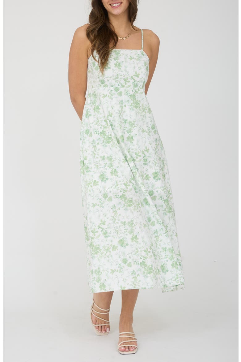 nordstrom rack floral midi dress Floral Sleeveless Midi Dress (Women)