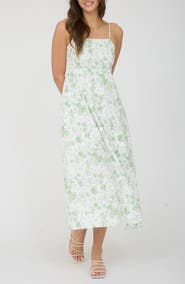 Blu Pepper Floral Sleeveless Midi Dress