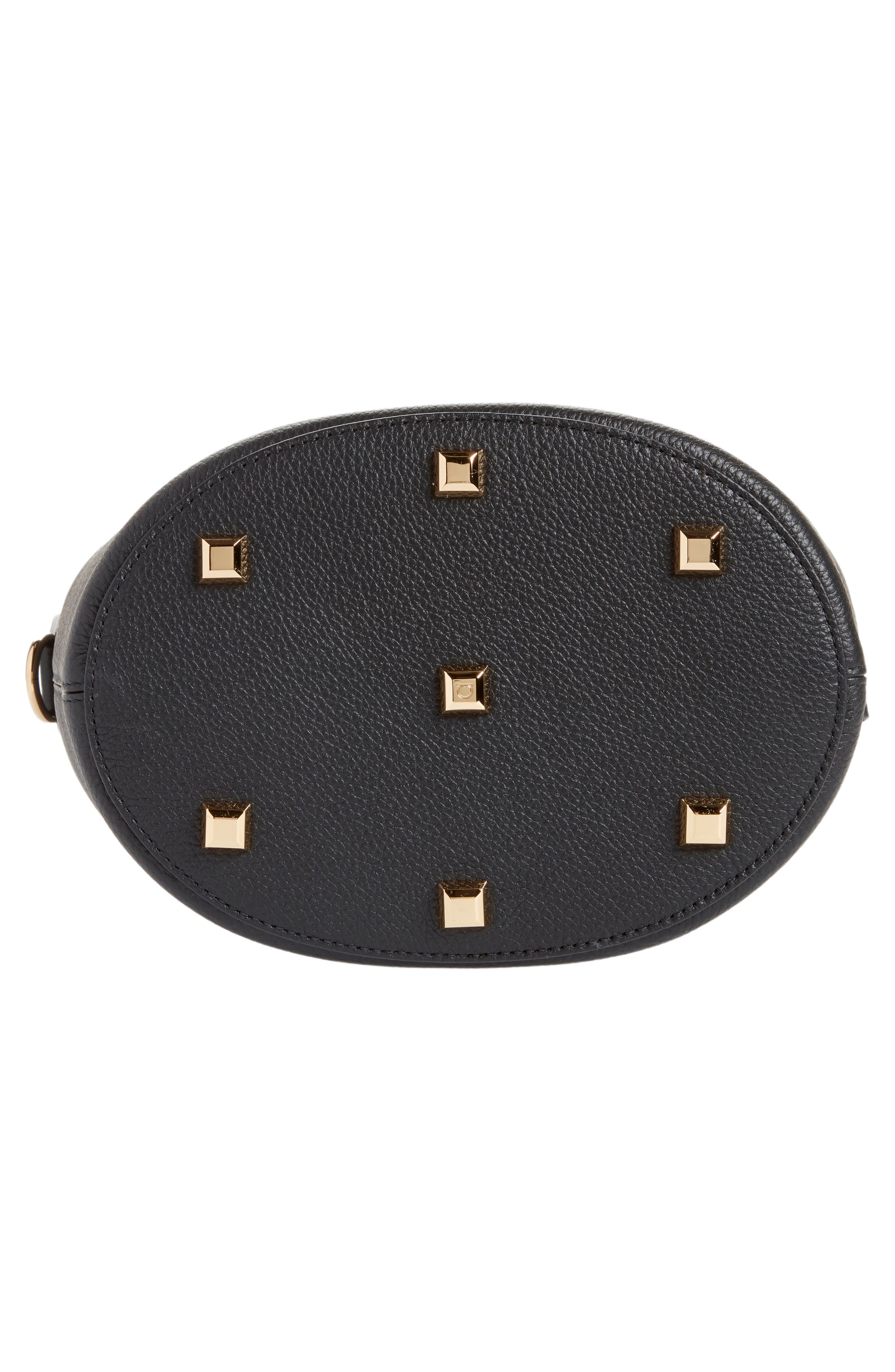 FERRAGAMO The Studio Soft Leather Bucket Bag, Alternate, color, 