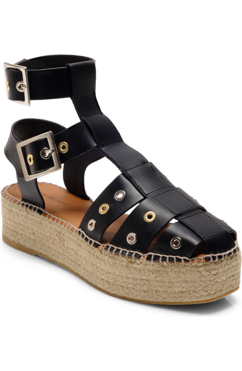 Free People Gable Glad Ankle Strap Espadrille Platform Sandal, Main, color,