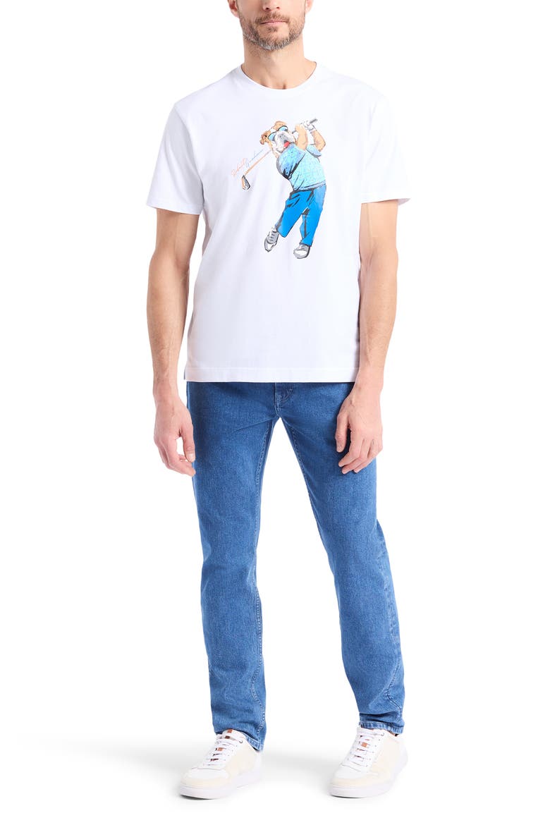 Golfin Graham Graphic T-Shirt, Alternate, color, WHITE