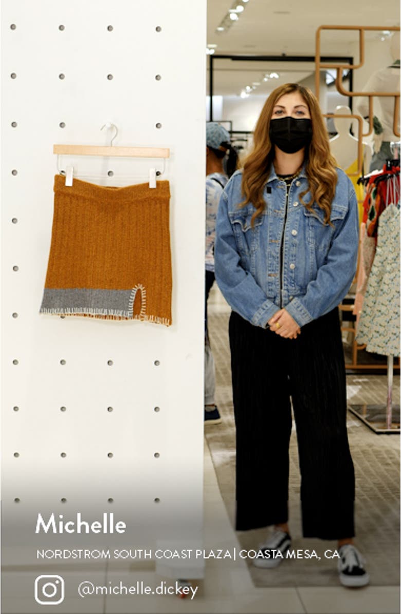 Tweedle Knit Miniskirt, sales video thumbnail