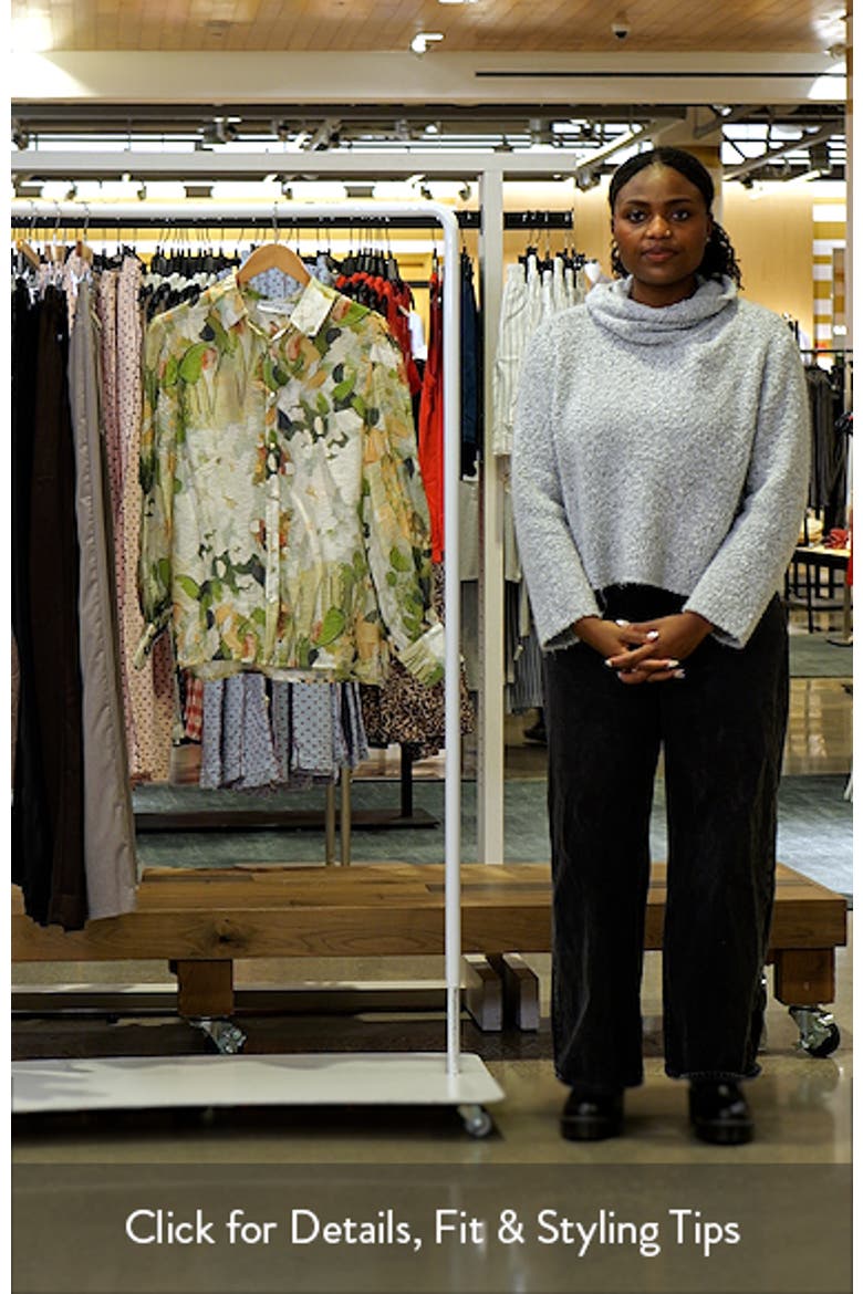 Allise Floral Print Cotton Blend Button-Up Shirt video