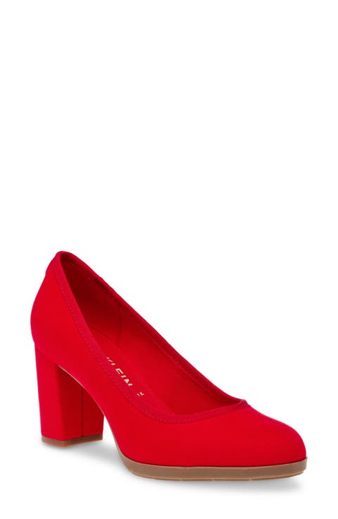 Castana Round Toe Block Heel Pump (Women)