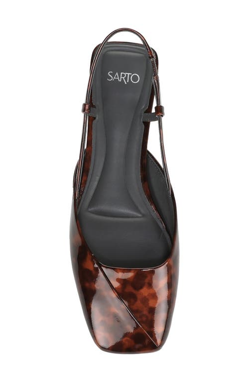 Sarto By Franco Sarto Telica Slingback Flat In Brown