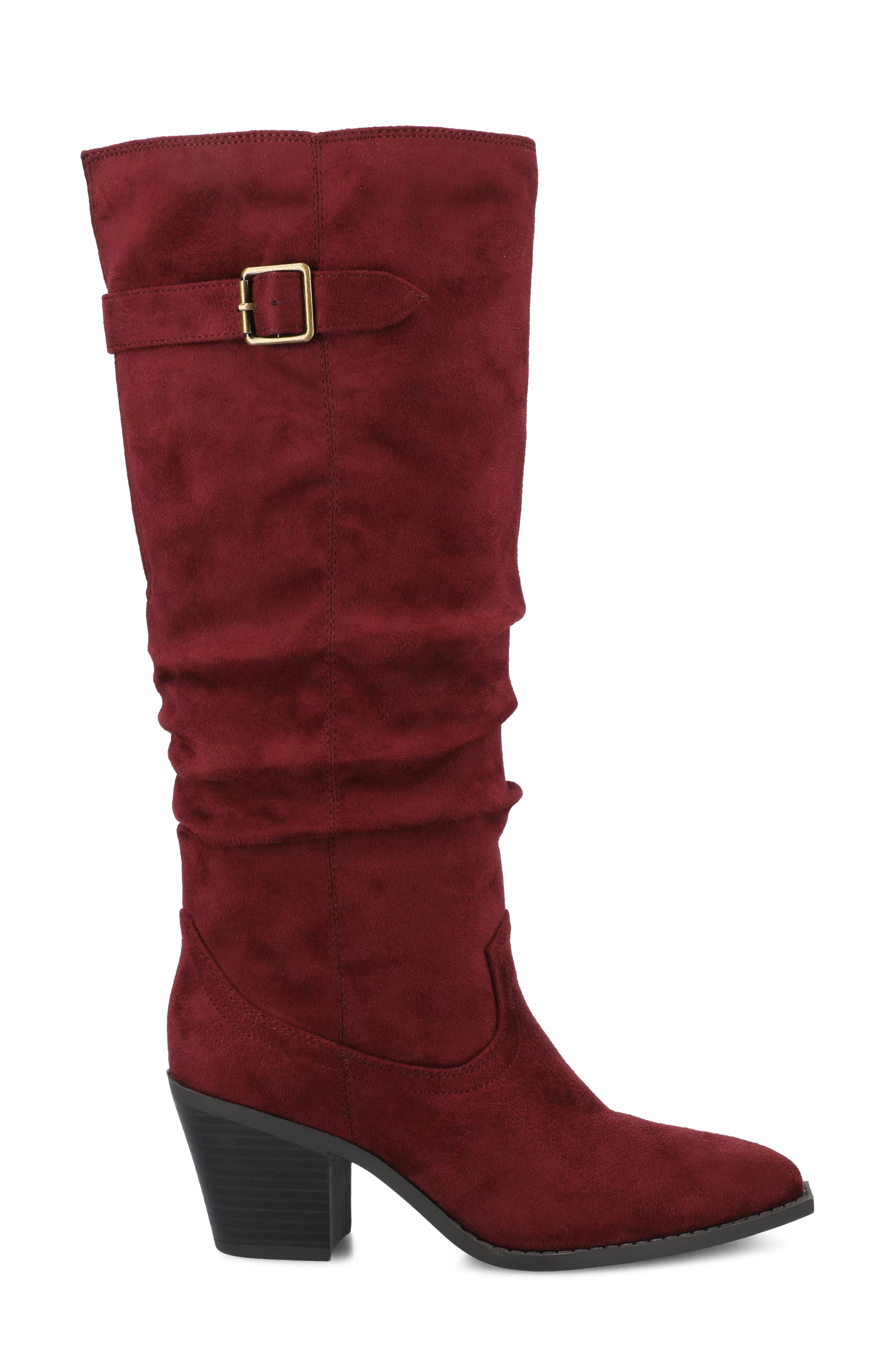 Kaleah Extra Wide Calf Boot, Alternate, color, OXBLOOD SUEDE