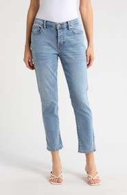 High Waist Slim Kick Jeans
