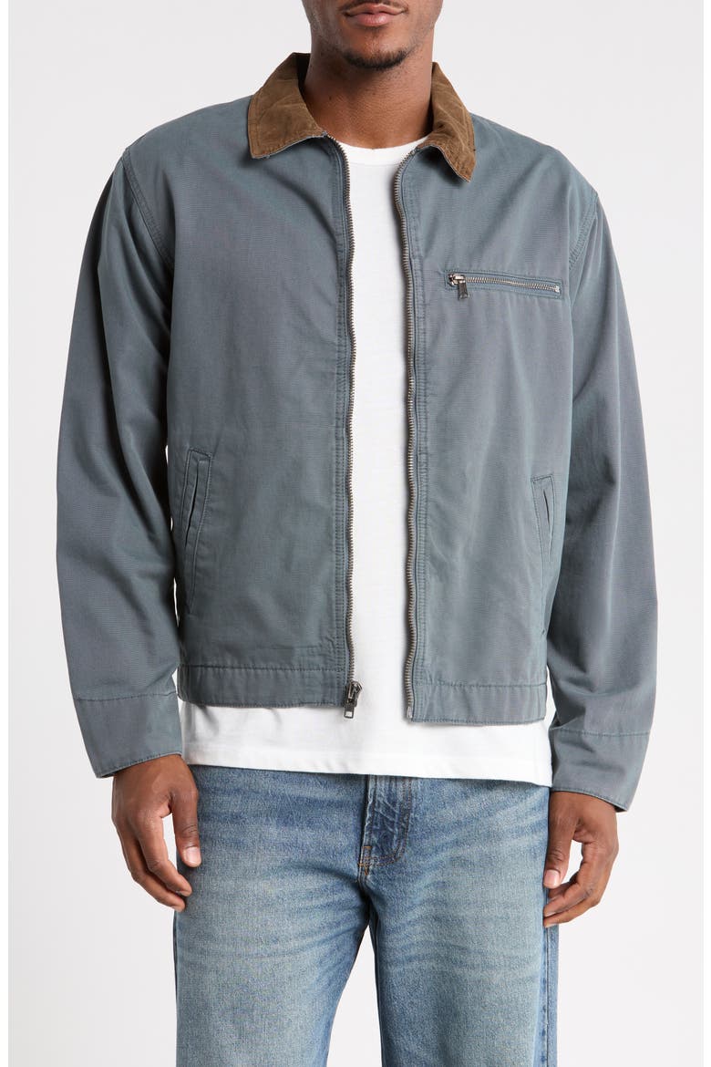 Canvas Workwear Jacket, Main, color, DARK SLATE