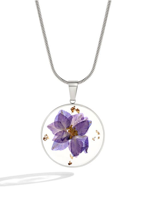 Mint & Lily Pressed Birth Flower Necklace
