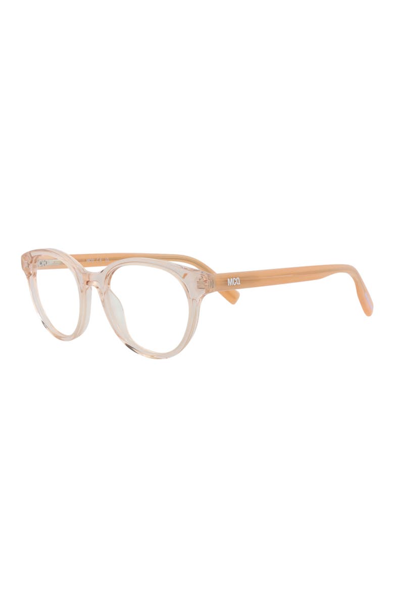 47mm Oval Optical Glasses, Alternate, color, BEIGE PINK TRANSPARENT
