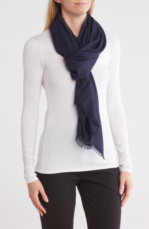 Modal Cashmere Twill Wrap Scarf
