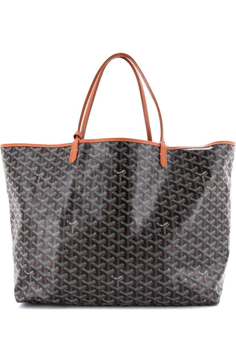 Pre-Owned Goyard Saint Louis Tote Coated Canvas GM, Alternate, color, Brown
