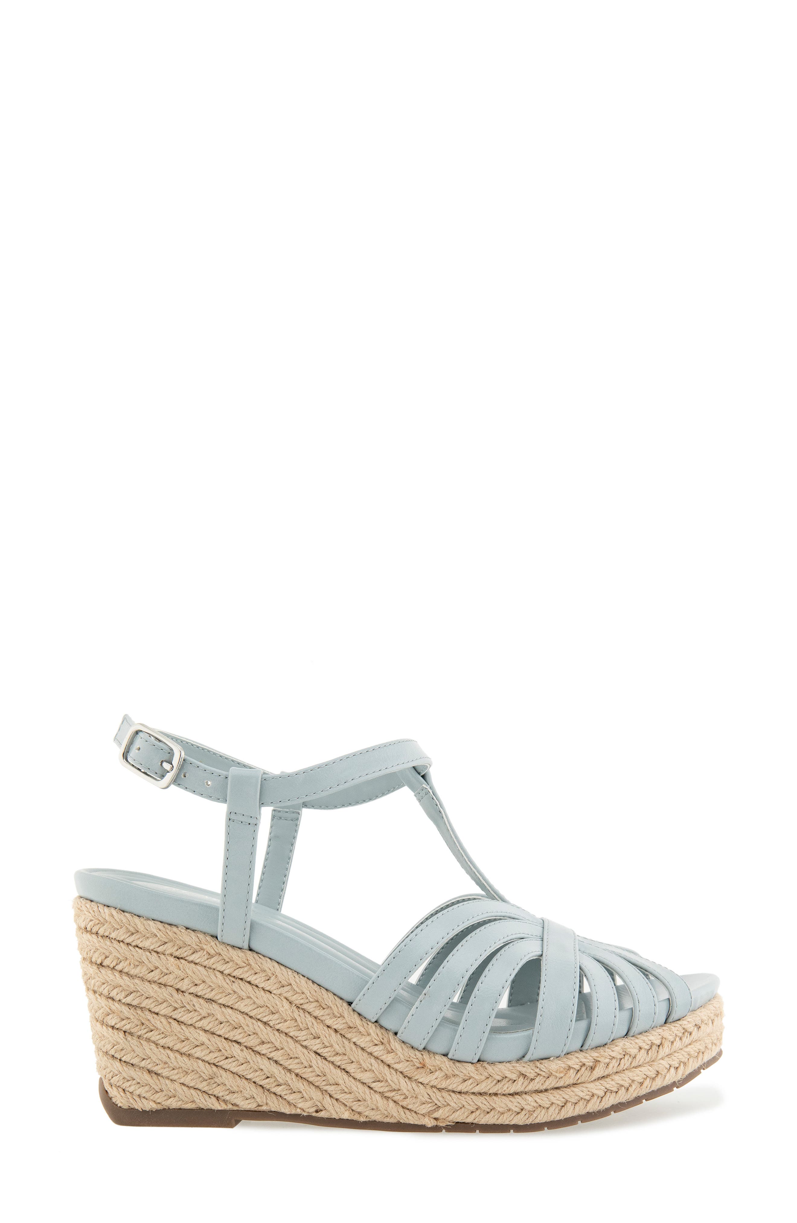 Capci Platform Wedge Sandal, Alternate, color, STEEL BLUE