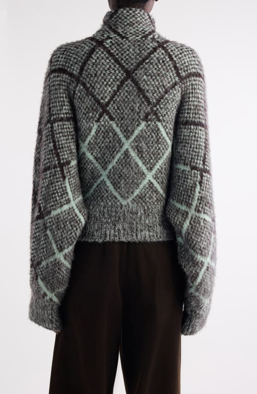 Dries Van Noten Tifna Alpaca Blend Cardigan In Gray