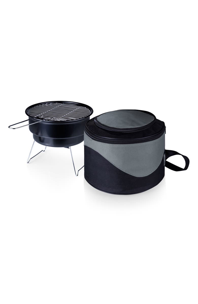 Picnic Time Caliente Portable Charcoal Grill & Cooler Tote, Main, color, 
