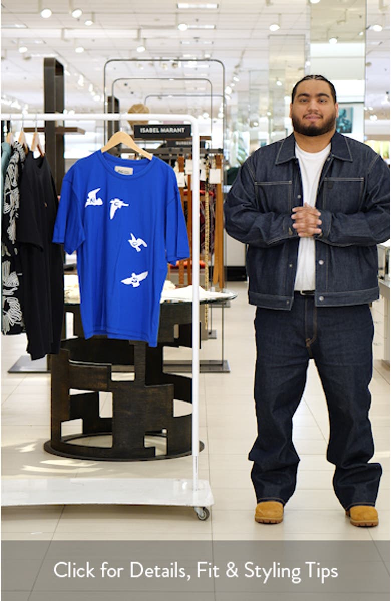 Birds Graphic Cotton T-Shirt, sales video thumbnail