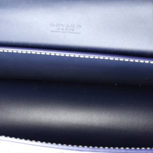 Pre-owned Goyard Goyard Duchesse Marie-caroline Bag Coated Canvas Small In Blue