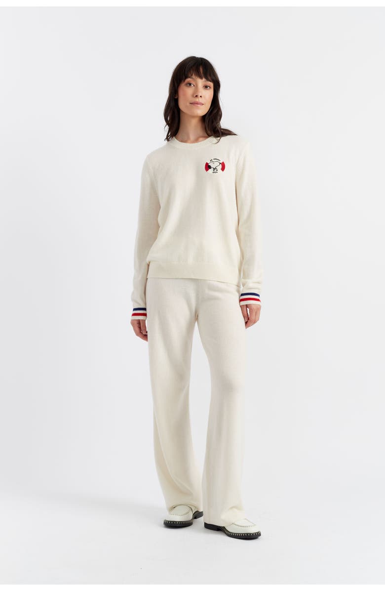 Chinti & Parker Snoopy Nautical Wool Cashmere Sweater, Alternate, color,