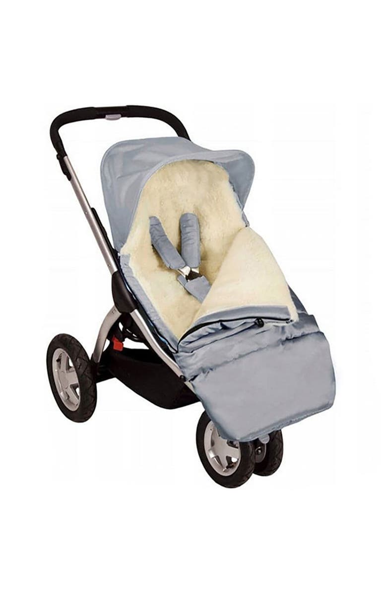 Cover Baby LLC Scandinavian Organic Wool Adjustable Footmuff, Alternate, color, Gray