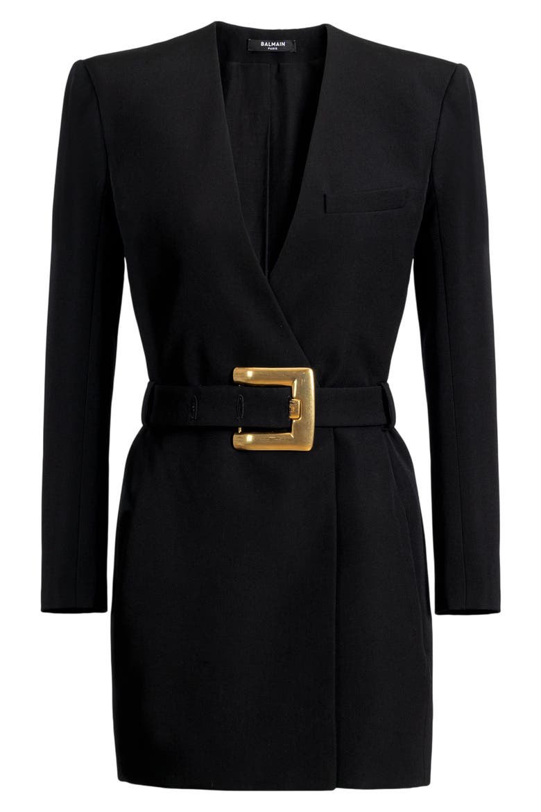 Short belted dress, Alternate, color, black