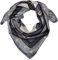 COACH Stacked Tabby Star Print Silk Scarf