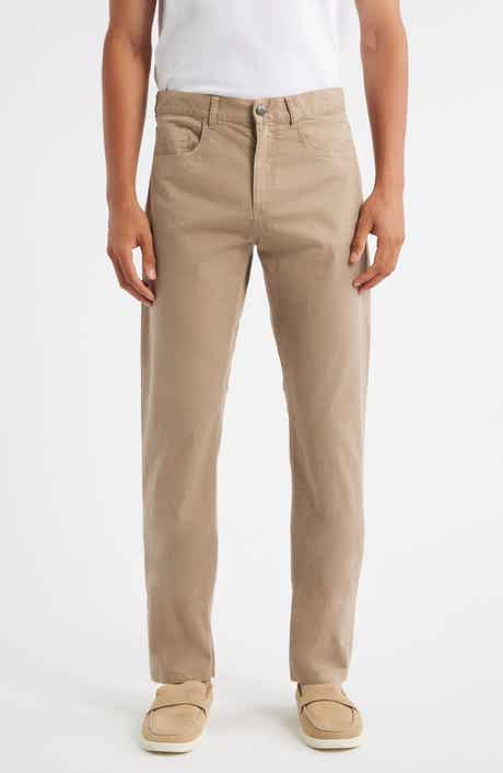 Canali Regular Fit 5-Pocket Cotton Stretch Twill Pants