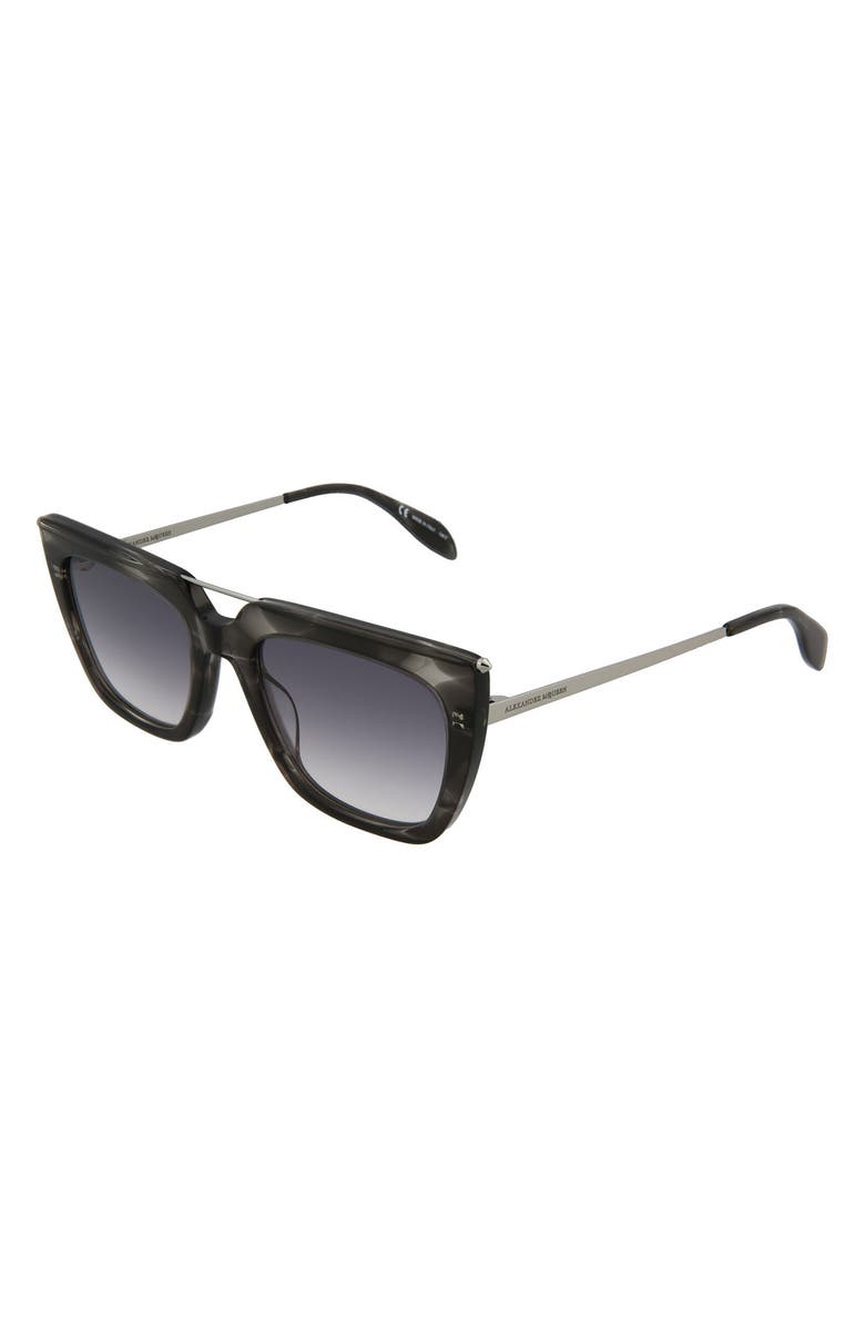 McQueen 54mm Cat Eye Sunglasses, Alternate, color,