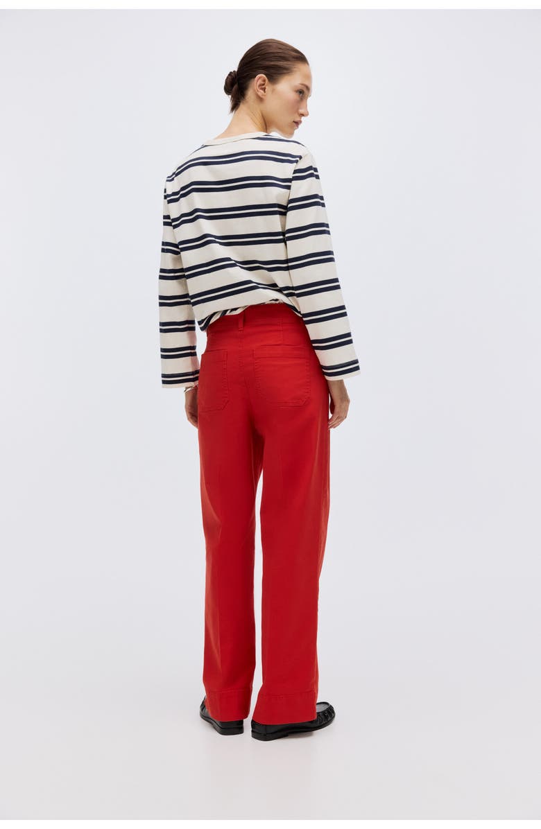 H&M Canvas Trousers, Alternate, color, Bright Red
