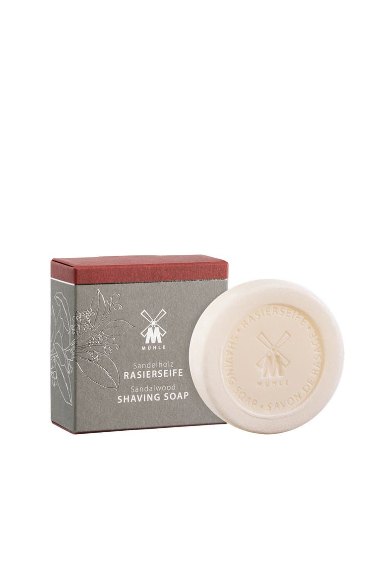 Sandalwood Shaving Soap, Main, color, White