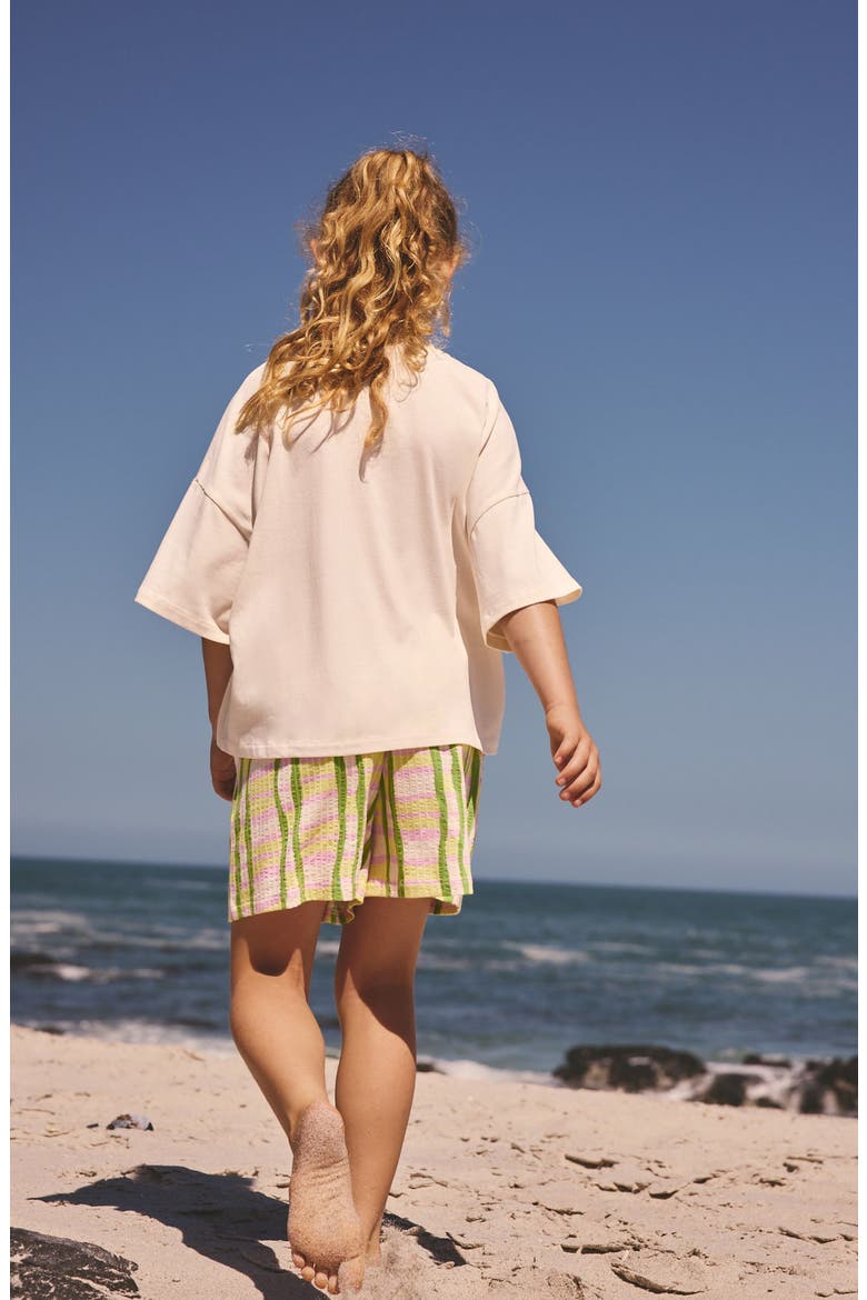 Kids' Matcha Graphic T-Shirt & Shorts Set, Alternate, color, GREEN
