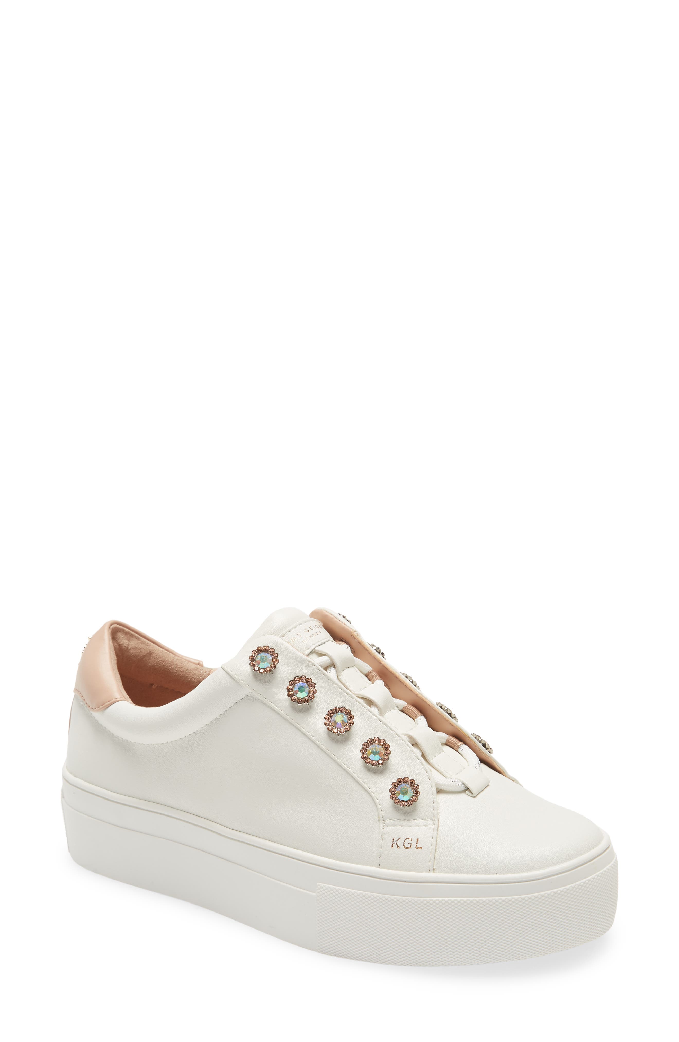 Liviah Platform Sneaker, Main, color, WHITE LEATHER