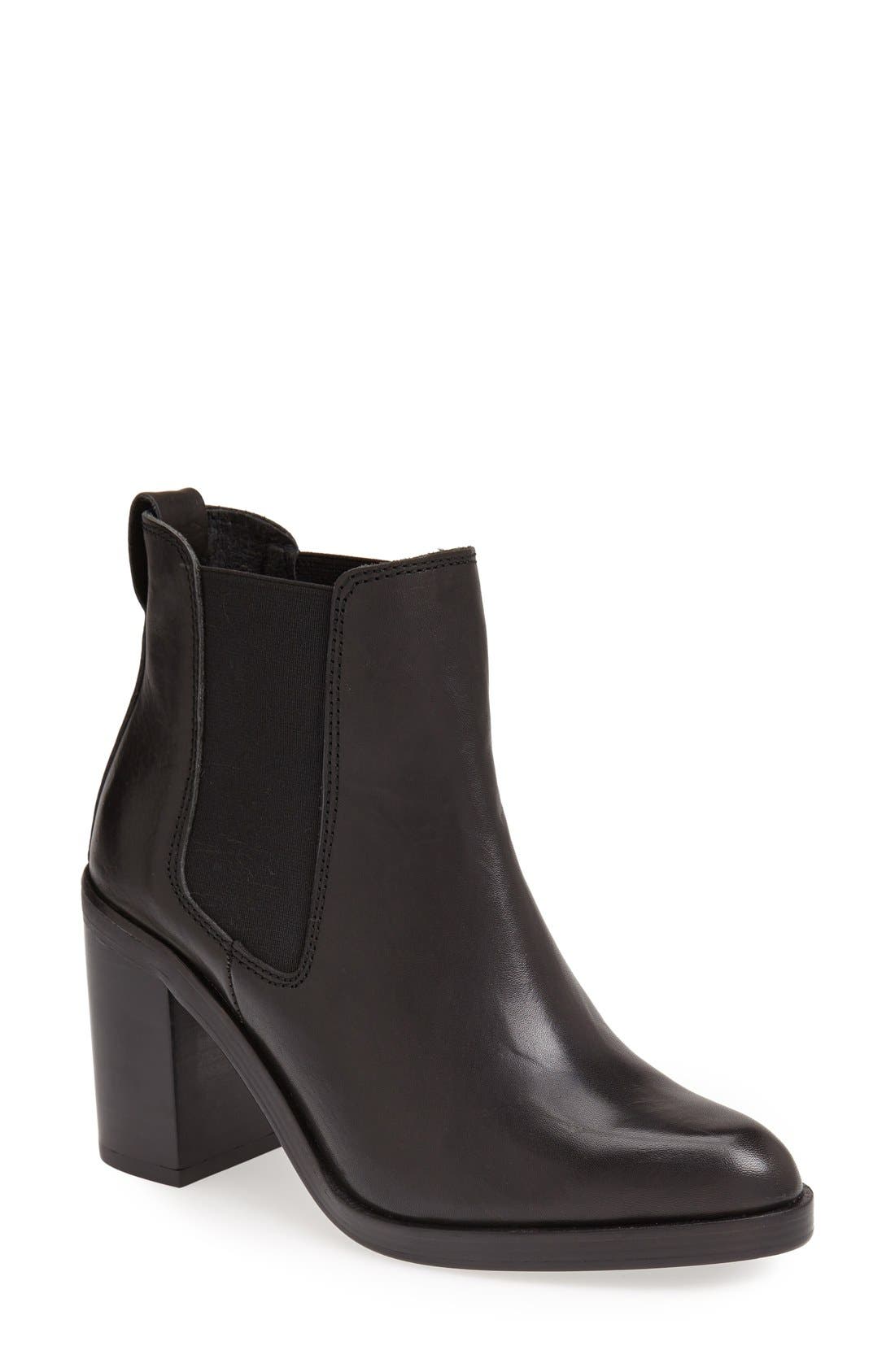 'Missile' Chelsea Boot, Main, color, BLACK