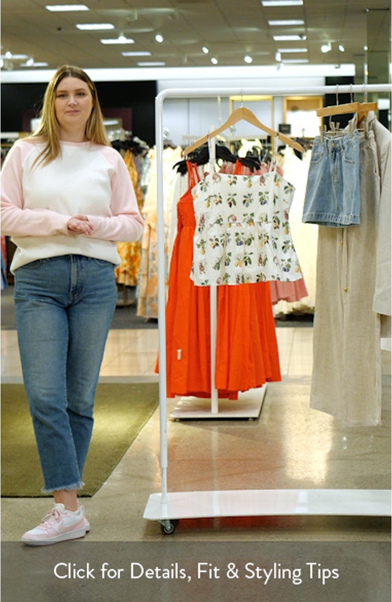 Botanique Cotton Peplum Top