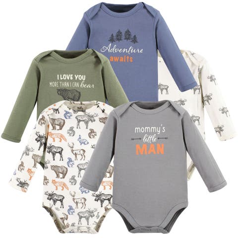 5Pk Long Sleeve Organic Bodysuits (Baby)