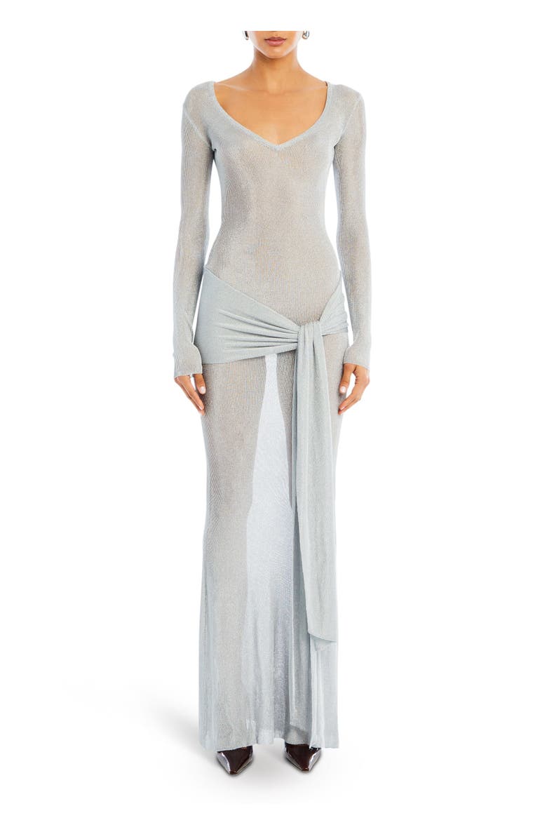SER.O.YA Ashera Metallic Knit Dress, Main, color,