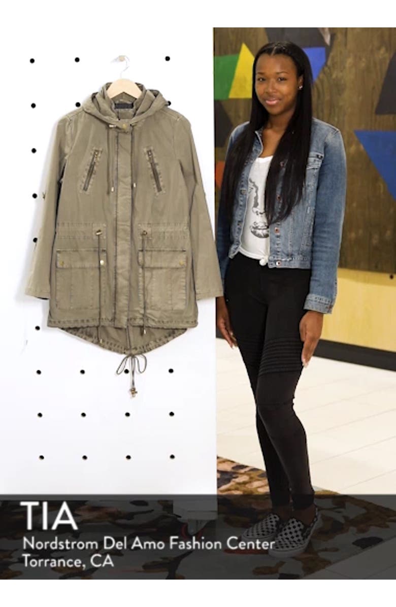 Parachute Hooded Cotton Utility Jacket, sales video thumbnail