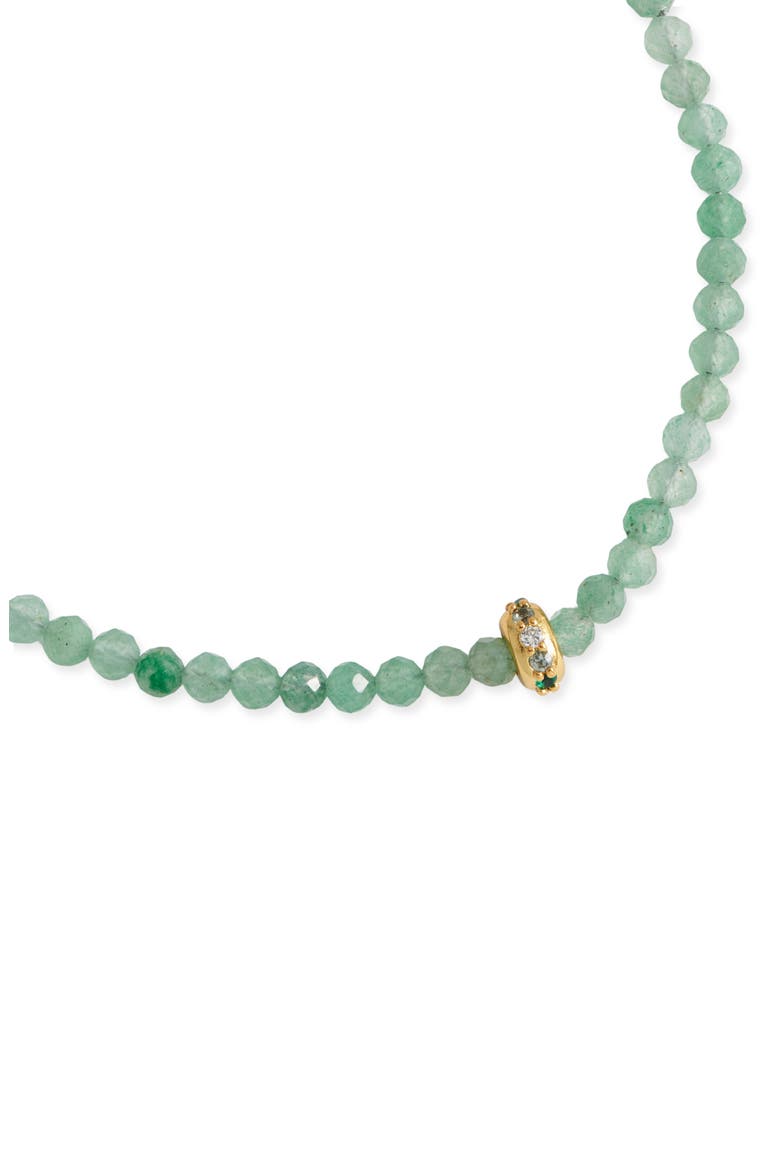 Green Aventurine Crystal Disc Beaded Bracelet, Alternate, color, GREEN AVENTURINE
