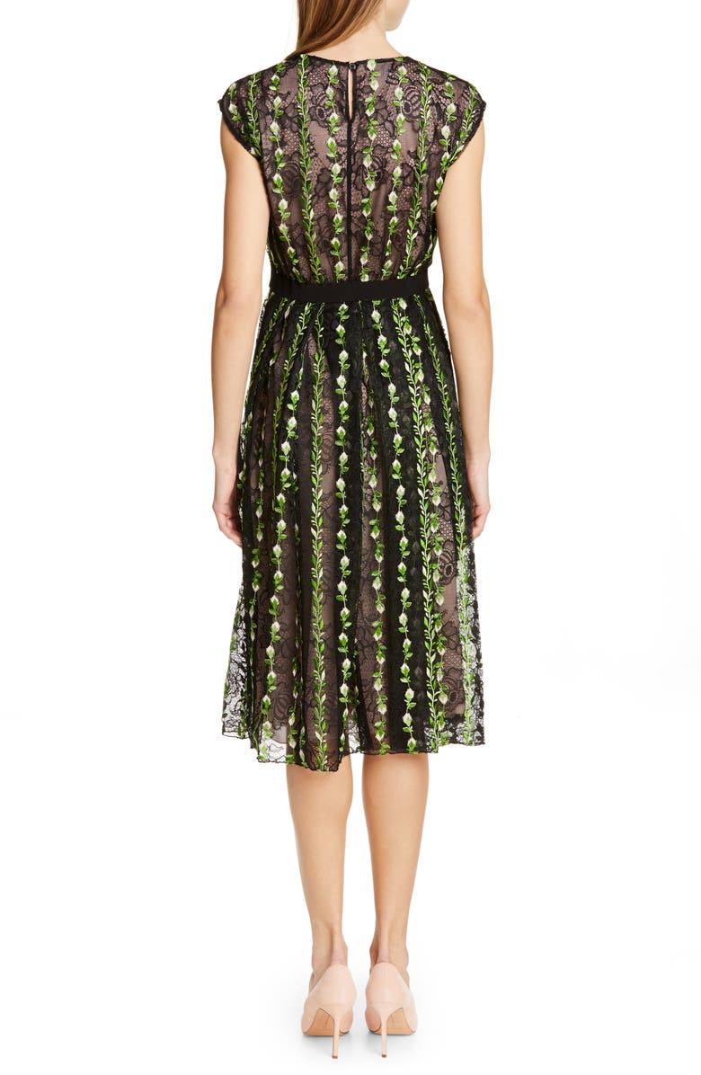 Giambattista Valli Floral Lace Cocktail Dress, Alternate, color, 