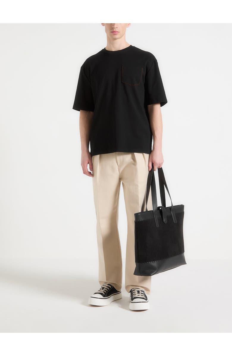 Manière De Voir Whipstitch Pocket Cotton T-Shirt, Alternate, color,