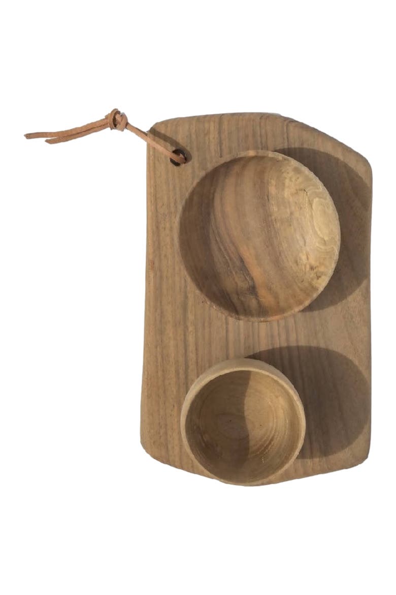 Rectangular Cutting Board & Bowls, Alternate, color, Brown