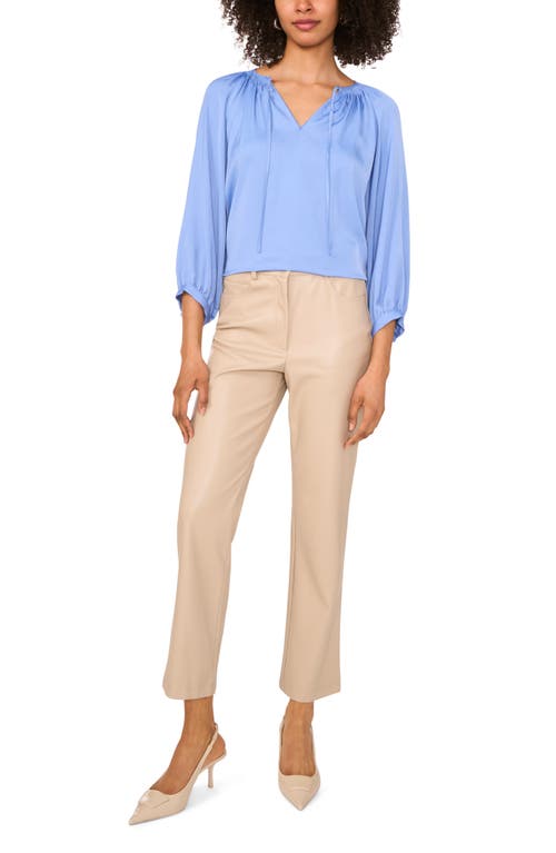 Vince Camuto Tie Neck Top In Blue