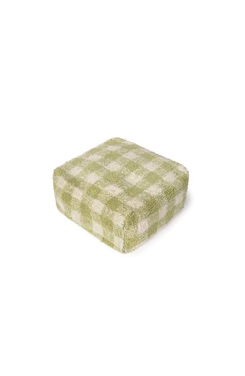 Lorena Canals Pouf Vichy, Alternate, color, Matcha, Natural