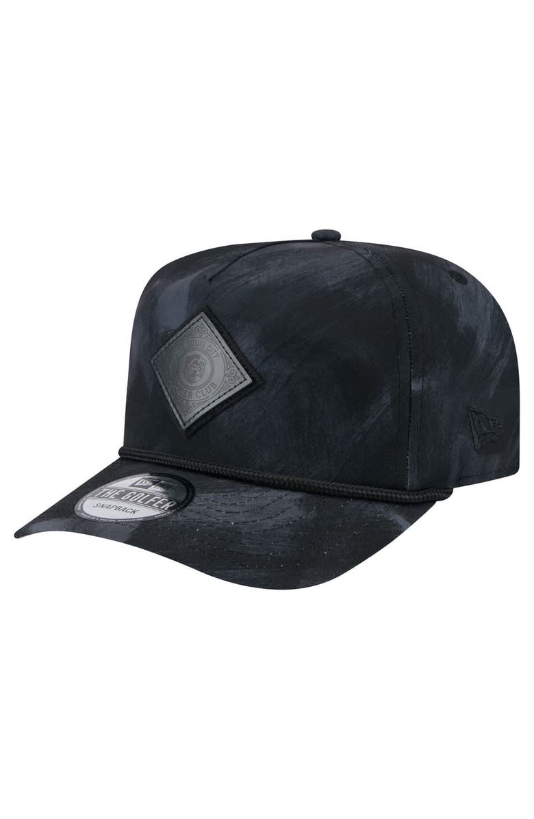 New Era Men's New Era Black St. Louis City SC Golfer Snapback Hat, Main, color, Black