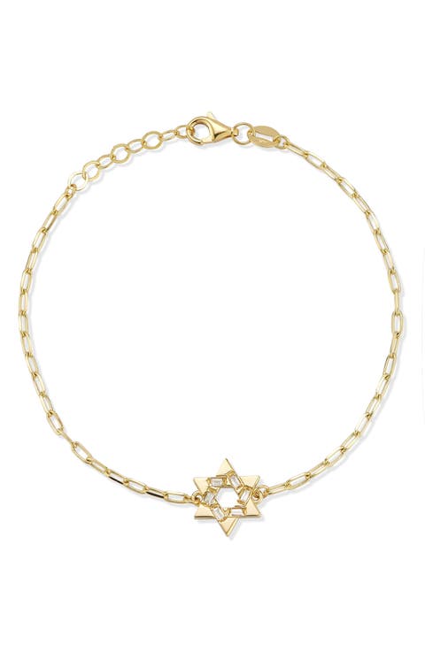 Star of David Diamond Bracelet