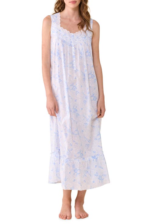 Sleeveless Cotton Woven Lawn Ballet Nightgown